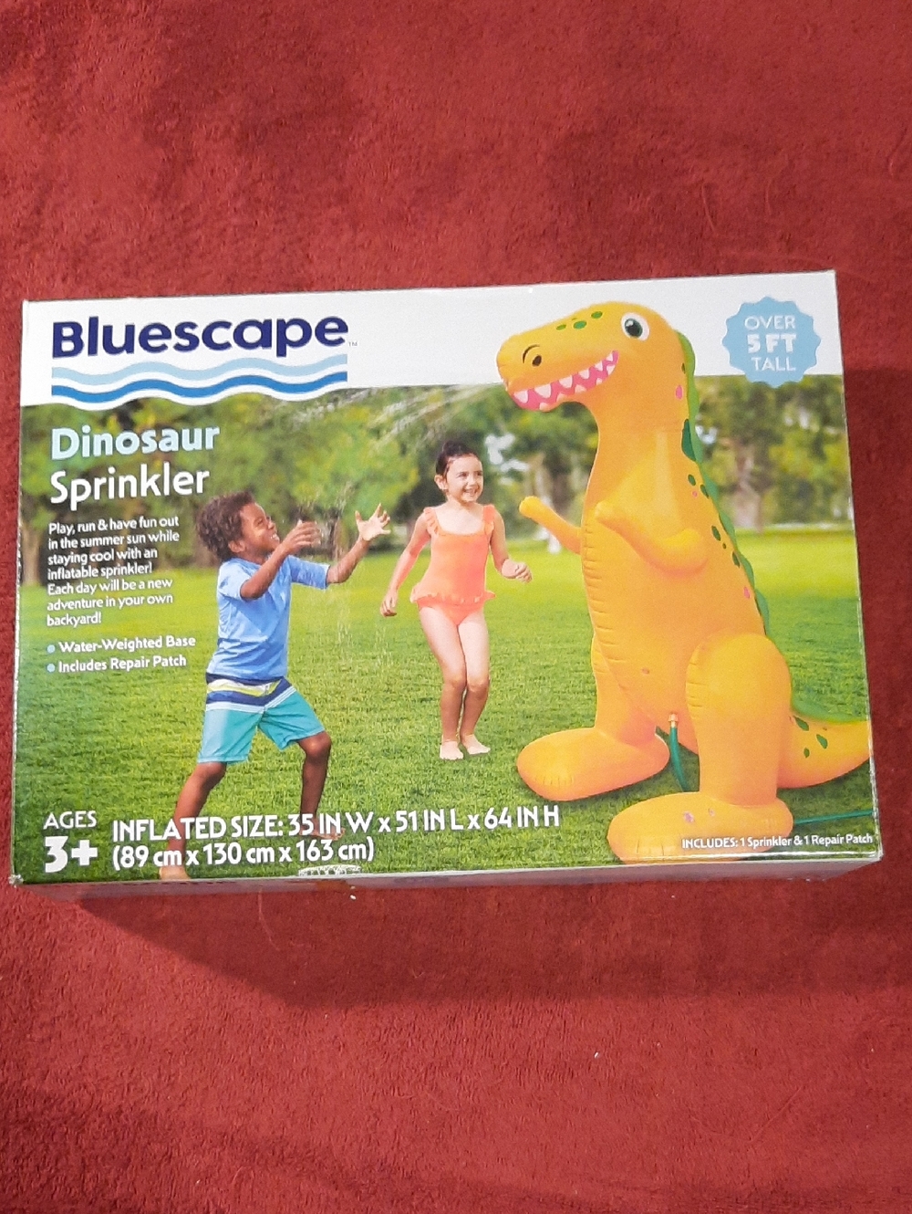 Kids Dinosaur Sprinkler Over 5 Ft Tall Summertime Fun